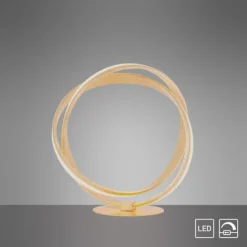 LED-Tischleuchte, goldfarben, elegantes Design, inkl. Dimmfunktion, modern