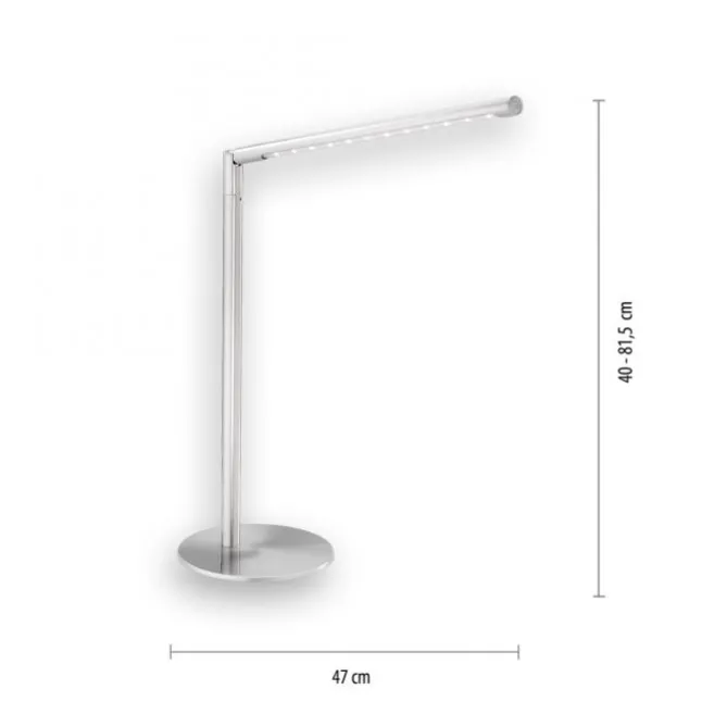 LED-Tischleuchte, höhenverstellbar, dimmbar über Tastendimmer