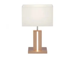 LED-Tischleuchte, Holzdekor, CCT Farbmanagement, dimmbar, Wippschalter