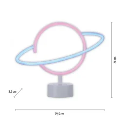 LED Tischleuchte mehrfarbig Motiv Batterie mit Schalter Dekorationslampe