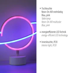 LED Tischleuchte mehrfarbig Motiv Batterie mit Schalter Dekorationslampe