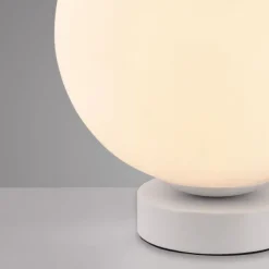 LED Tischleuchte rund weiß Smarthome dimmbar Fernbedienung App