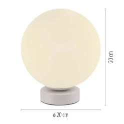 LED Tischleuchte rund weiß Smarthome dimmbar Fernbedienung App