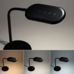 LED Tischleuchte, schwarz, CCT, dimmbar, Innenleuchte, IP20