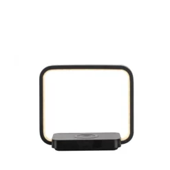 LED Tischleuchte schwarz Handy Ladefunktion Touchschalter dimmbar