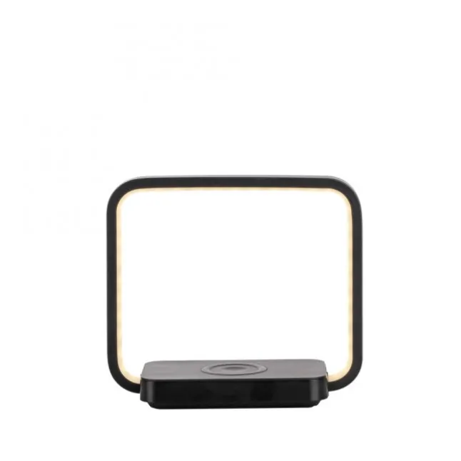 LED Tischleuchte schwarz Handy Ladefunktion Touchschalter dimmbar