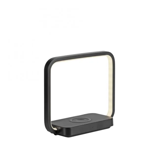 LED Tischleuchte schwarz Handy Ladefunktion Touchschalter dimmbar