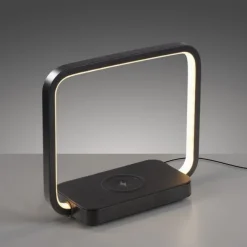 LED Tischleuchte schwarz Handy Ladefunktion Touchschalter dimmbar