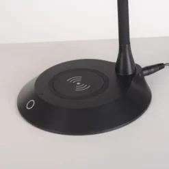 LED Tischleuchte schwarz Handy Ladefunktion Touchdimmer verstellbar