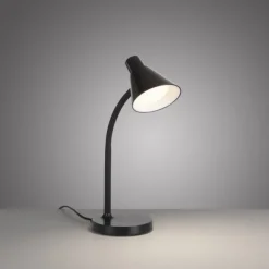 LED Tischleuchte schwarz mit Schalter flexible Schreibtischleuchte