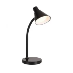 LED Tischleuchte schwarz mit Schalter flexible Schreibtischleuchte