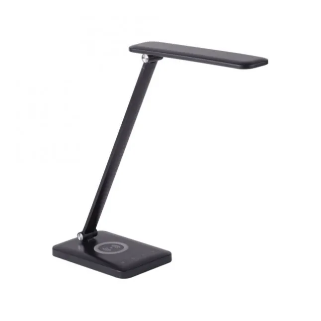 LED Tischleuchte, schwarz, QI-Ladefunktion, Touchdimmer, CCT