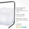 LED-Tischleuchte, schwarz, RGB, Akkuleuchte, IP44, inkl. USB-Kabel, Fernbedienung