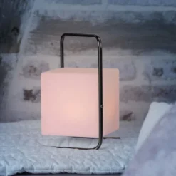 LED-Tischleuchte, schwarz, RGB, Akkuleuchte, IP44, inkl. USB-Kabel, Fernbedienung