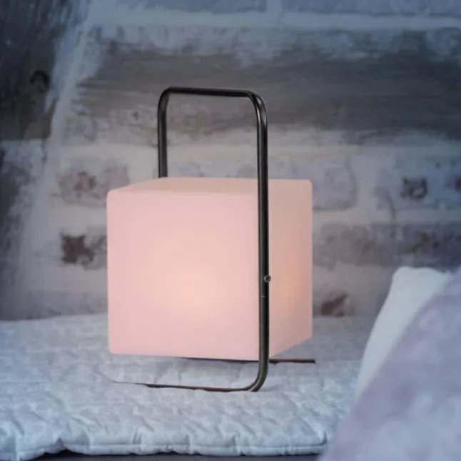 LED-Tischleuchte, schwarz, RGB, Akkuleuchte, IP44, inkl. USB-Kabel, Fernbedienung