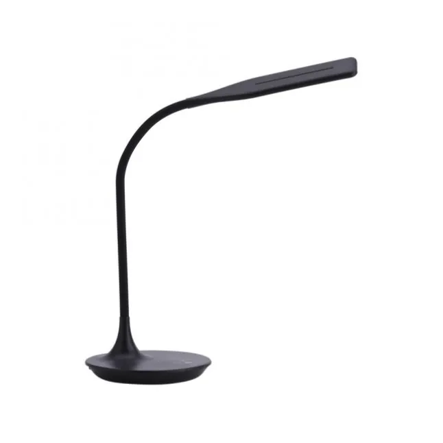 LED-Tischleuchte, schwarz, Touch-Dimmer, Lichtfarbsteuerung, modern