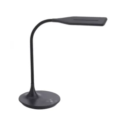 LED-Tischleuchte, schwarz, Touch-Dimmer, Lichtfarbsteuerung, modern
