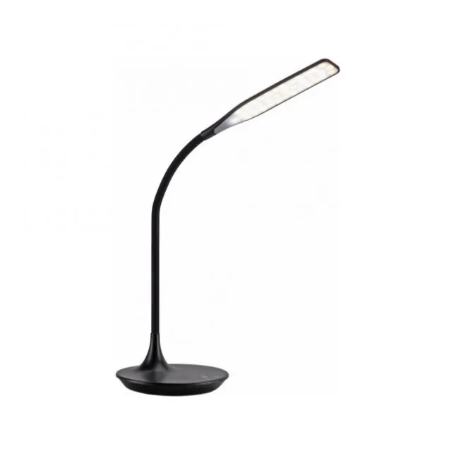 LED-Tischleuchte, schwarz, Touch-Dimmer, Lichtfarbsteuerung, modern