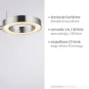 LED Tischleuchte silber verstellbar 3 Stufen Tochdimmer warmweiß Licht