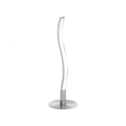 LED-Tischleuchte, stahl, Wellenform, modern, blendfrei, 30cm hoch
