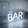 LEDTischleuchte weiß BAR USB Dekorationslampe Schnurschalter