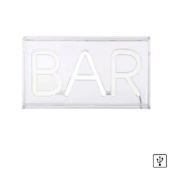 LEDTischleuchte weiß BAR USB Dekorationslampe Schnurschalter