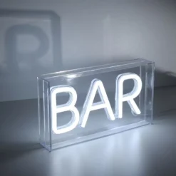 LEDTischleuchte weiß BAR USB Dekorationslampe Schnurschalter