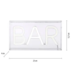 LEDTischleuchte weiß BAR USB Dekorationslampe Schnurschalter