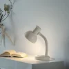 LED Tischleuchte weiß Beistellampe mit Schalter Schreibtisch Nachttisch