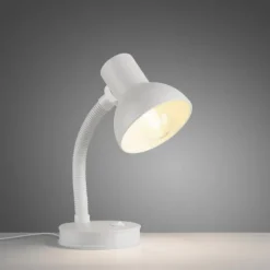 LED Tischleuchte weiß Beistellampe mit Schalter Schreibtisch Nachttisch
