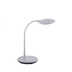 LED-Tischleuchte, weiß, Dimmbar, CCT, inkl. Ladestation für Smartphone