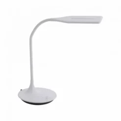 LED-Tischleuchte, weiß, Flexarm, Lichtfarbsteuerung, dimmbar