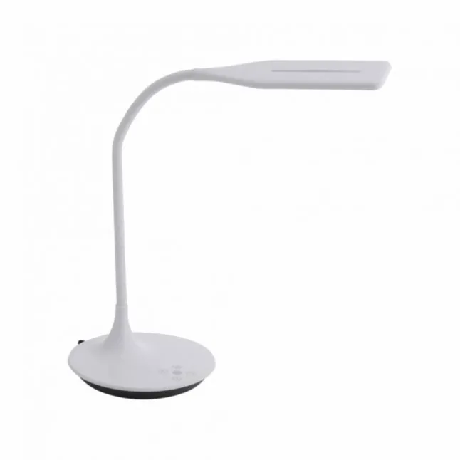 LED-Tischleuchte, weiß, Flexarm, Lichtfarbsteuerung, dimmbar