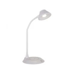 LED Tischleuchte weiß Handy Ladefunktion Touchdimmer flexibel drehbar