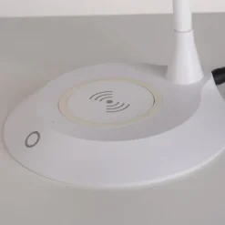 LED Tischleuchte weiß Handy Ladefunktion Touchdimmer flexibel drehbar