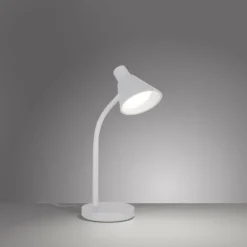 LED Tischleuchte weiß mit Schalter flexible Schreibtischleuchte