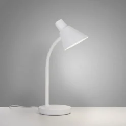 LED Tischleuchte weiß mit Schalter flexible Schreibtischleuchte
