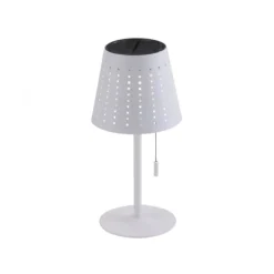LED Tischleuchte, weiss, dimmbar, solarbetrieben, modern, kabellos