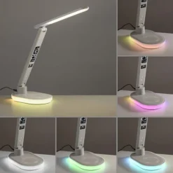 LED Tischleuchte weiß Touchdimmer Ladefunktion Handy USB kabellos