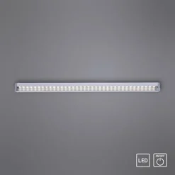 LED-Unterbauleuchte, Aluminium, warmweiße Lichtfarbe, inkl. Tastschalter