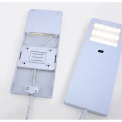 LED-Unterbauleuchten, 2er Set, Aluminium, warmweiß, Sensorschalter, modern