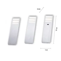LED-Unterbauleuchten, 3er Set, Aluminium, inkl. Zuleitung, Sensorschalter