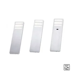 LED-Unterbauleuchten, 3er Set, Aluminium, inkl. Zuleitung, Sensorschalter