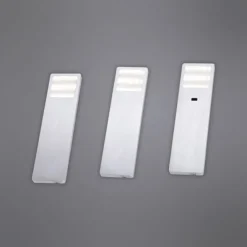 LED-Unterbauleuchten, 3er Set, Aluminium, inkl. Zuleitung, Sensorschalter