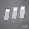 LED-Unterbauleuchten, 3er Set, Aluminium, warmweiße Lichtfarbe, modern