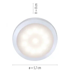 LED-Unterbauleuchten 3er Set, inkl.Anschlussleitung, silber