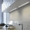 LED Unterbauleuchte, silber, flach, schlichtes Design, energiesparend