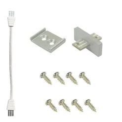 LED Unterbauleuchte, silber, flach, schlichtes Design, energiesparend