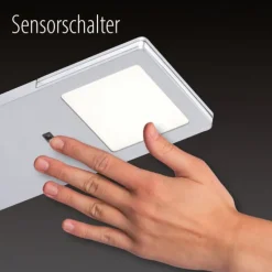 LED Unterbauleuchte, stahl, 3-flammig, keilförmig, modern