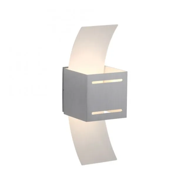 LED Wandlampe aluminium Lichtaustritt nach oben unten Treppenhauslampe